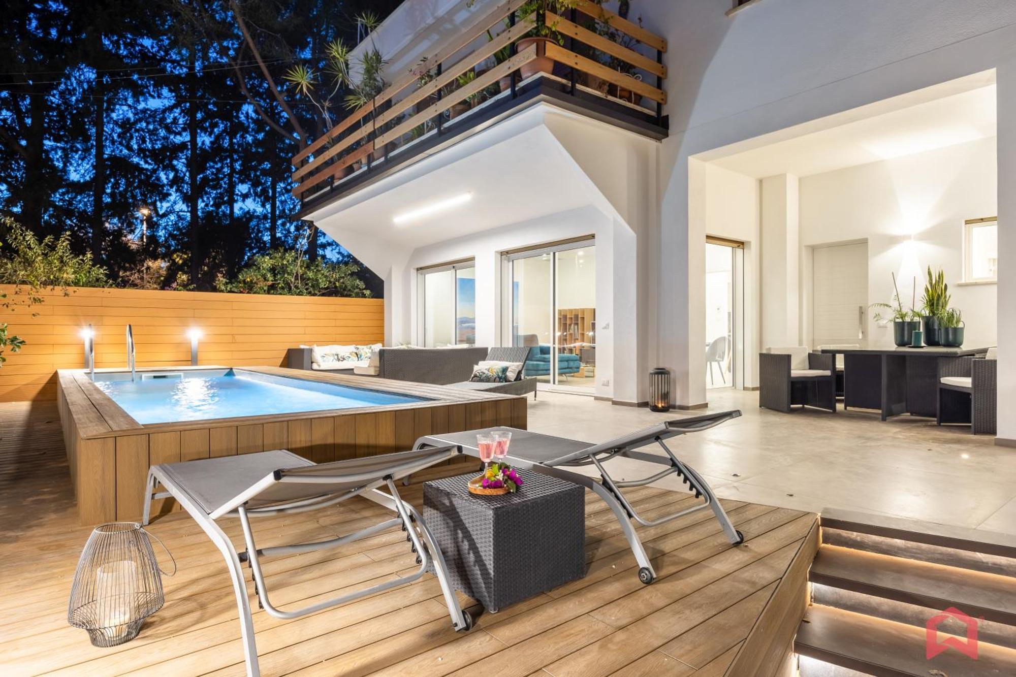 Appartamento In Villa Con Piscina Privata باليرمو المظهر الخارجي الصورة
